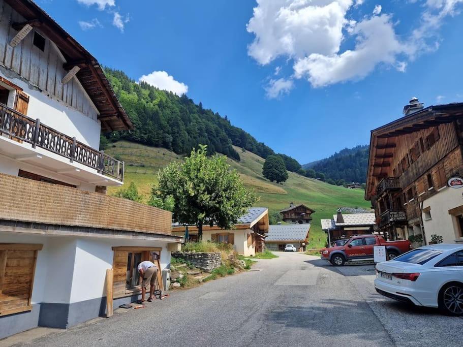 Appartement La Duchere Le Plan-La Giettaz Massif Des Aravis Exteriör bild