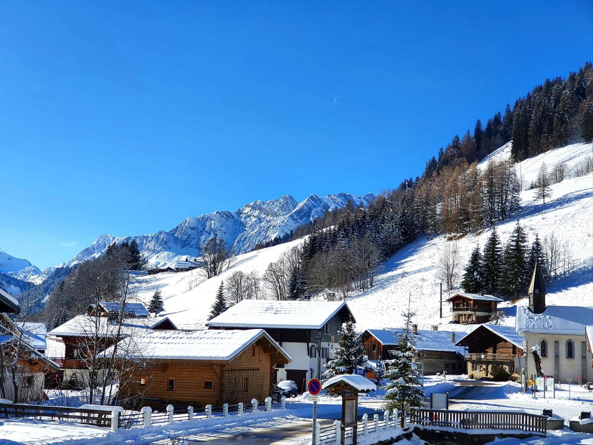 Appartement La Duchere Le Plan-La Giettaz Massif Des Aravis Exteriör bild