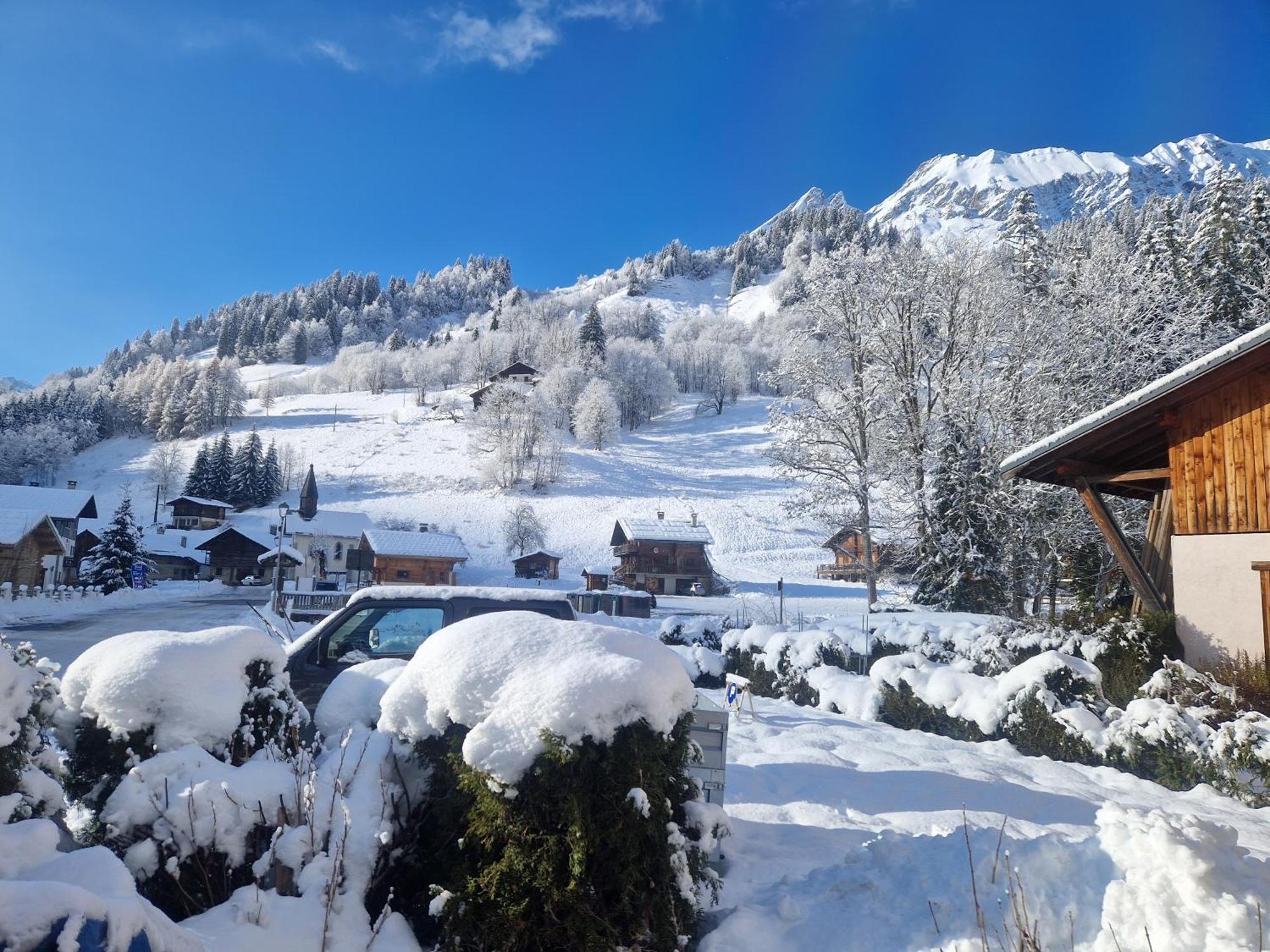 Appartement La Duchere Le Plan-La Giettaz Massif Des Aravis Exteriör bild